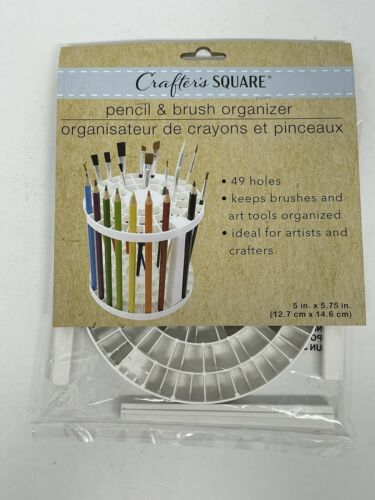 Crafters Square 49 Holes/slots Pencil Pen Paintbrush Marker Tool Organizer