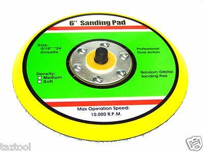 6" Hook & Loop Sanding Pad For Da Sander Palm Orbital Dual Action Sander Random