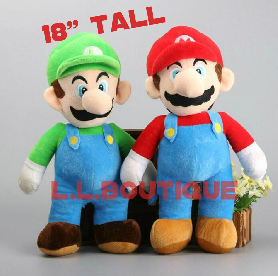 ❶❶huge Super Mario Brothers Luigi Or Mario 18" Plush Toy Stuffed Doll Usa❶❶