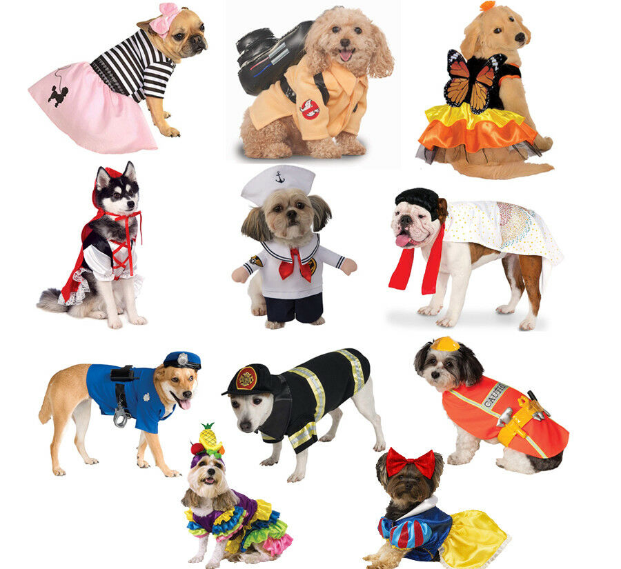 Dog Halloween Costume Pet Costumes Rubies Police Fireman Poodle Skirt Vampire