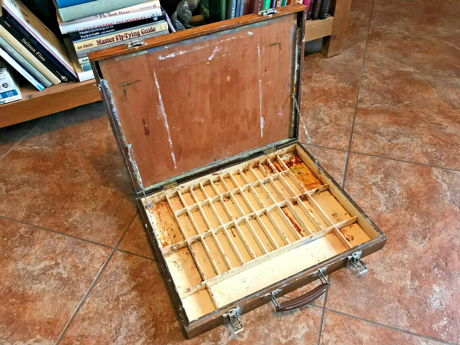 Vintage Artist's Plein Air Wooden Paint Box