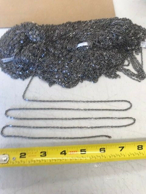 All Scales Black Metal Hobby Chain For Lgb, Usa, Loads, Cranes,by The Foot