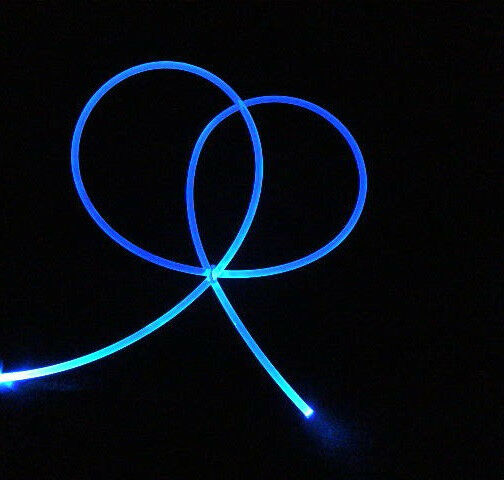 5mm "neon Glow" Fiber Optic Fiber Lighting + Free Illuminator A $4.29 Value
