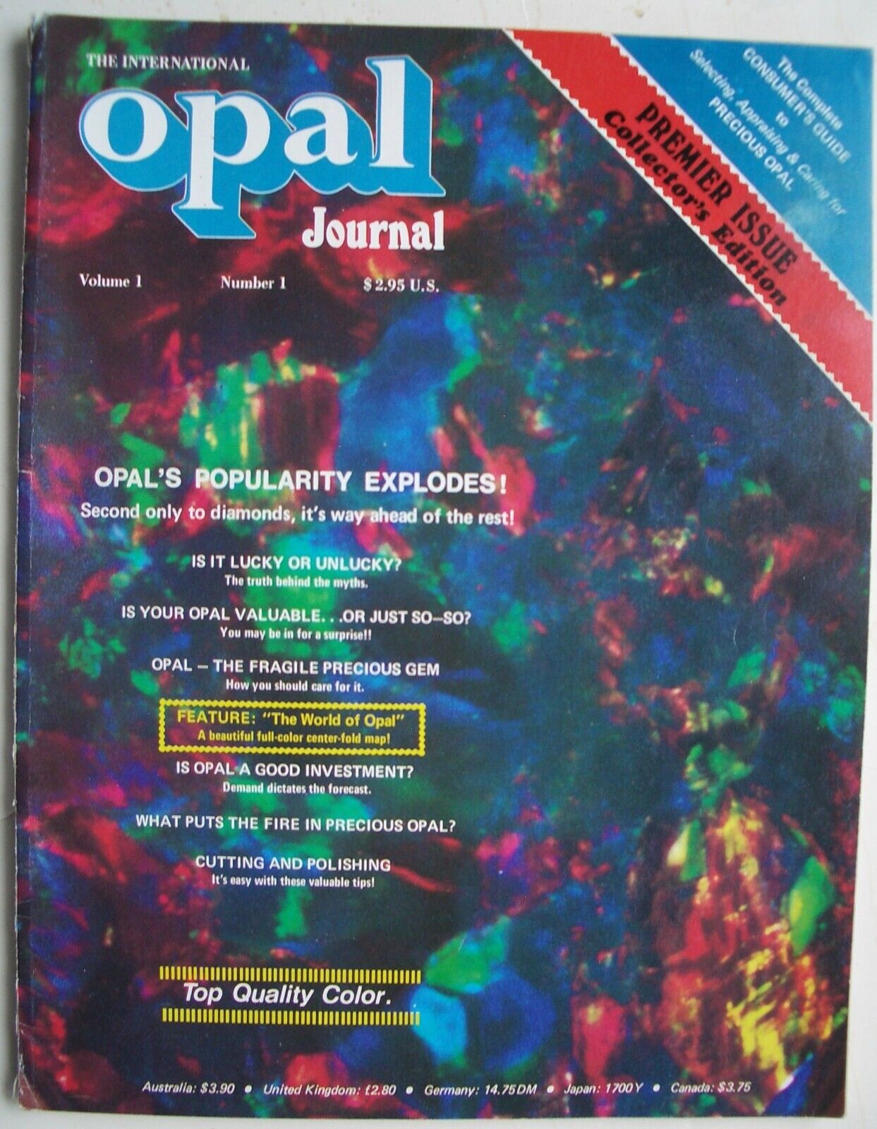 International Opal Journal Magazine, Vol.1, No1 1977 Impart Publishers