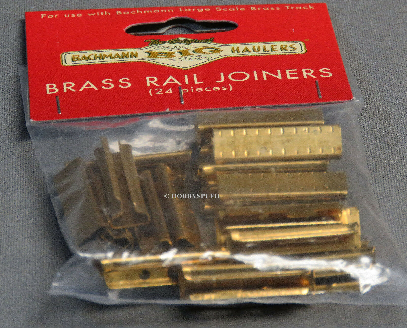 Bachmann Big Haulers Brass Track Rail Joiners Large G Scale Connectors Bac94657