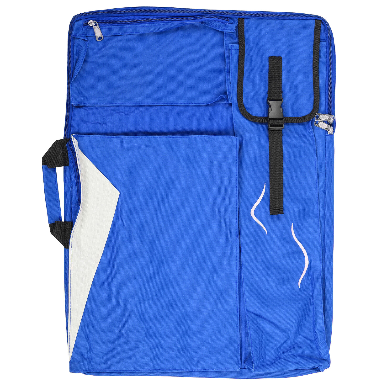 (blue)4k Art Portfolio Carry Backpack Bag Waterproof Painting Oxford Backpack